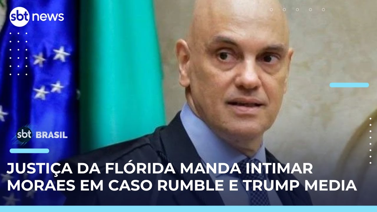 Alexandre de Moraes é intimado pela Justiça dos EUA em caso da Trump Media e Rumble | SBTBrasil
