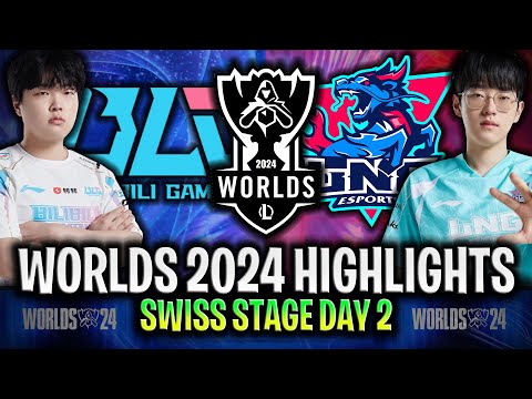 BLG vs LNG HIGHLIGHTS WORLDS 2024 SWISS STAGE DAY 2 - BILIBILI GAMING vs LNG ESPORTS WORLDS 2024