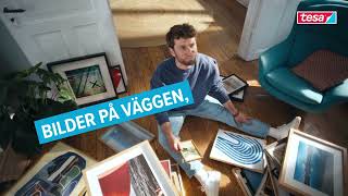 Bilder på väggen, utan spår.