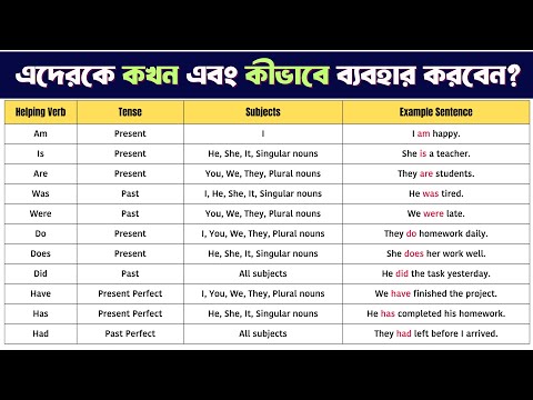 "Do, Does, Did" কখন এবং কীভাবে ব্যবহার করবেন | "Was, Were, Has, Have, Had" ব্যবহারে কনফিউশন আছে?