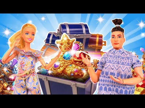 Куклы Барби и Кен в замке: Открытие сокровищ и честный поступок! 💎👑