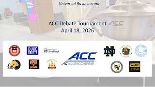 2026 ACC Debate Tournament Final - SMU vs Boston College