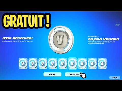 RÉCUPÉREZ VOS 10 000 V-BUCKS GRATUITEMENT en 2025 sur FORTNITE | CODE SECRET V-BUCKS GRATUIT 0€ !