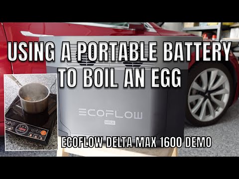 HOW TO USE A PORTABLE BATTERY TO BOIL AN EGG | #ecoflow Delta Max 1600