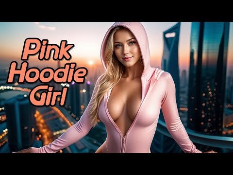 [AI Journey] Sexy Pink Hoodie Girl   #AIJourney #Sexy #Hoodie