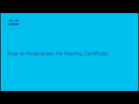Regenerate Default Key Ring Certificate