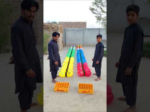 Amazing Balloon 🎈 Bottle 🍾 Game #challenge #viralvideo #amazing