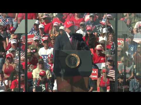 Trump says $5,000 dividend will cost $1 trillion, reacts to 'four more years' chant at Arizona rally