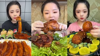 ASMR MUKBANG | Red Braised Pork Belly "Eat Meat with Big Mouthfuls Asmr Eating Sounds 거대한 삼겹살 #323