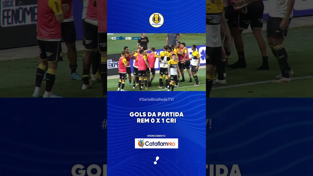 Gols da partida Remo 0 x 1 Criciúma   Série B 2025