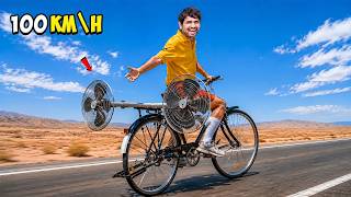 I Made World’s Fastest Cycle 🔥 - साइकिल में पंखे लगा दिए 😈