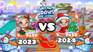 Avatar World New Update All Secret Christmas day 2023 VS 2024 #avatarworld #pazu #pazugames