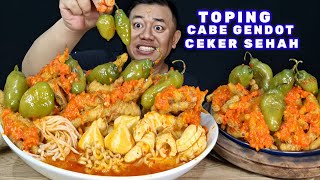 SEHAH TOPING CABE GENDOT ⁉️ SEBLAK CEKER KUAH PEDAS BAKSO JUMBO 
