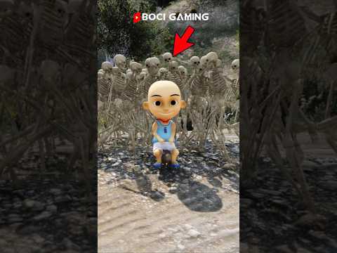 Bocil Ipin & Kelinci Dikejar Gerombolan Tengkorak 🤣 #shorts #gta5upinipin #viralshorts