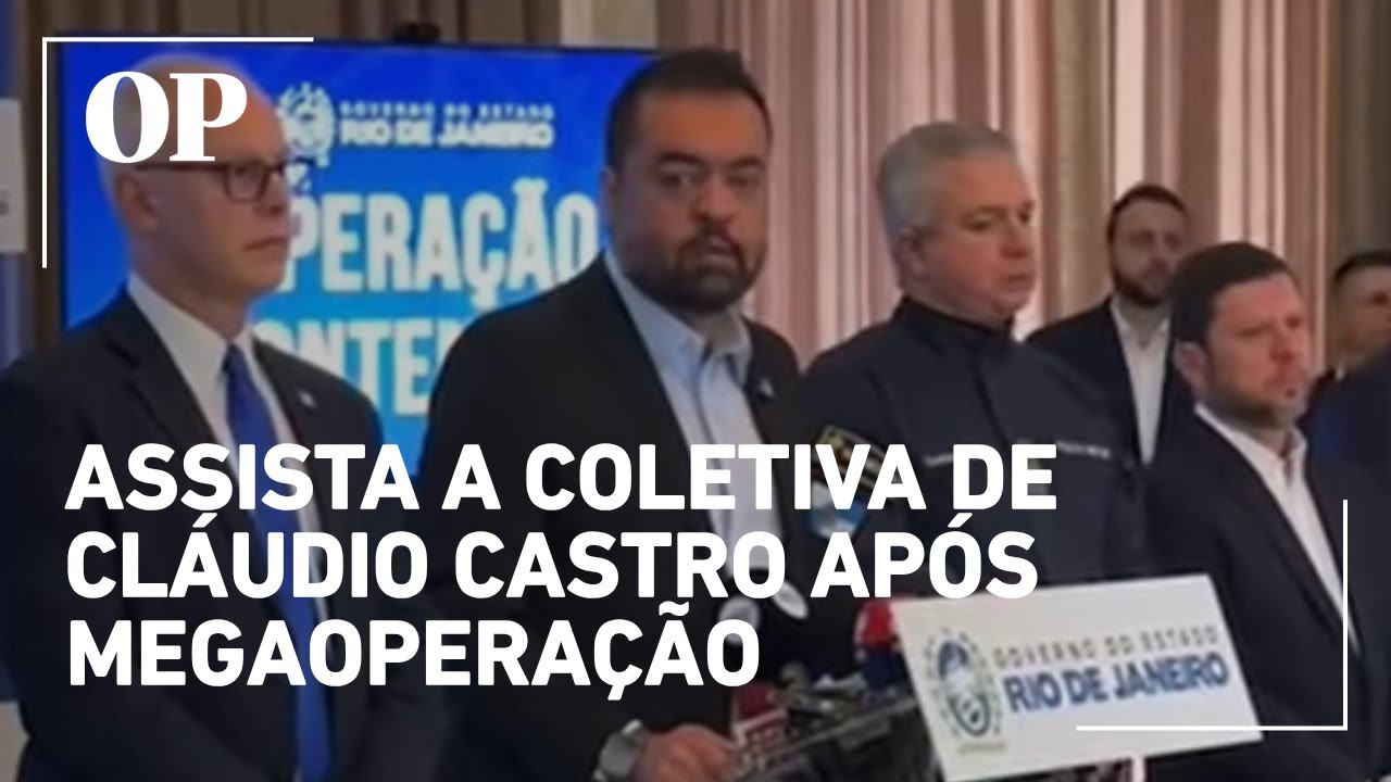 Cláudio Castro diz que operação contra o CV foi um sucesso De vítimas só tivemos os policiais  TV Online Cláudio Castro diz que operação contra o CV foi um sucesso De vítimas só tivemos os policiais