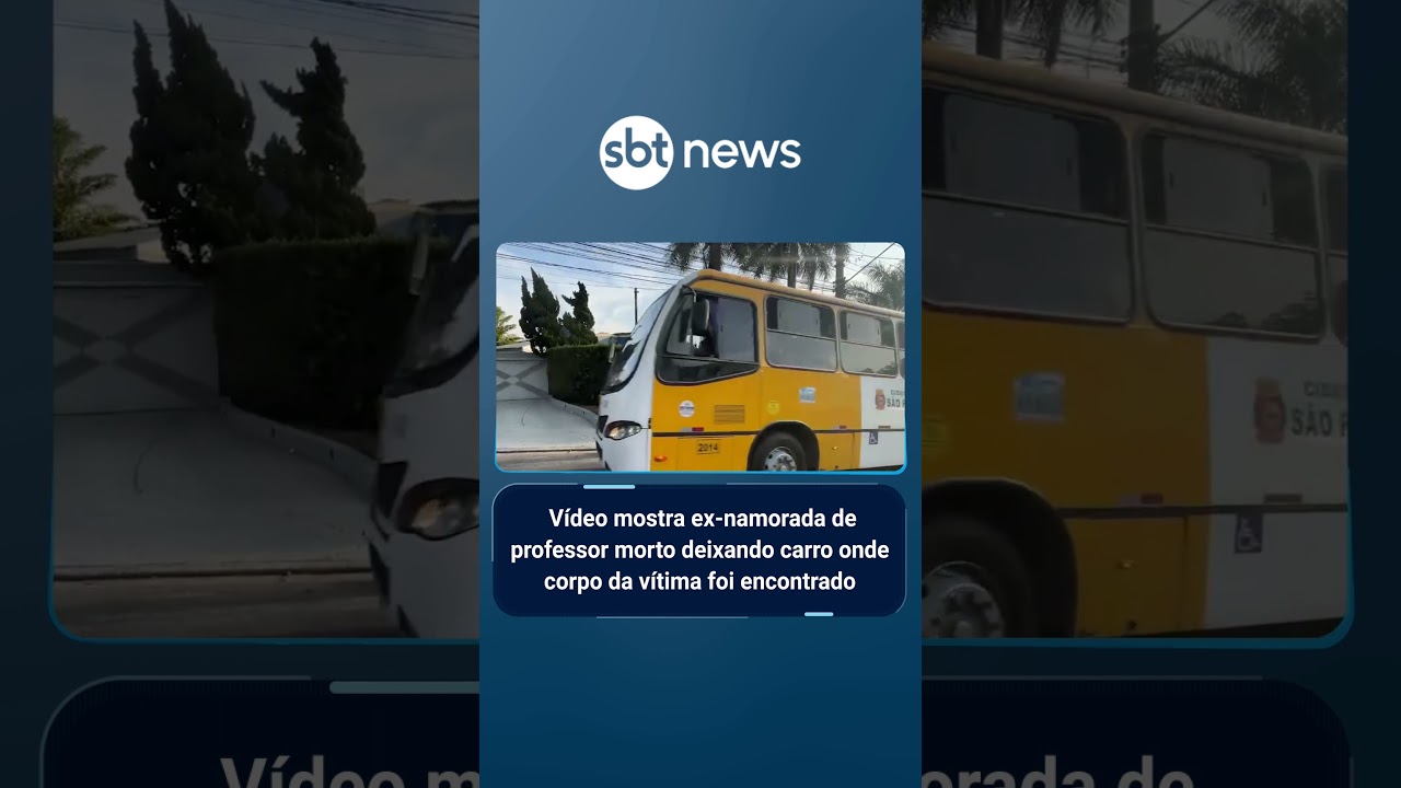 Vídeo mostram ex-namorada de professor morto deixando carro onde corpo da vítima foi encontrado