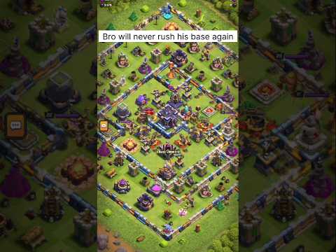 Bro will never rush again. #clashofclans #grandwarden #gaming #archerqueen #townhall15 #supercell