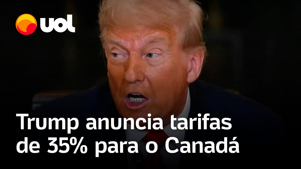 Trump impõe tarifa de 35 sobre produtos do Canadá a partir de agosto confira