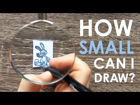 TEENY WEENY CHALLENGE - How Small Can I Draw?!
