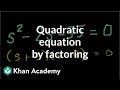 Factoring Quadratic Equations Concepts