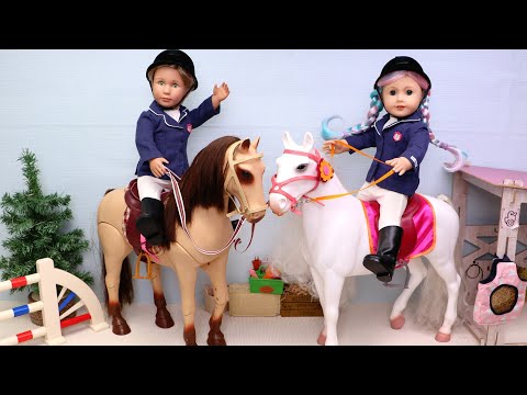 Doll's Day Out! Horse Riding and Friendship!