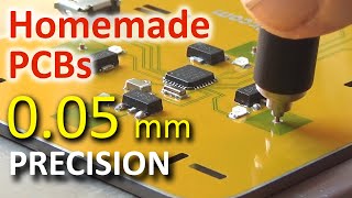 PCB making and PCB prototyping - 0.05 mm traces/spaces