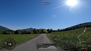 30 Minutes Virtual Indoor Cycling, Czech Republic, Pstruží - Čeladná, GoPro Hero 10, 4K
