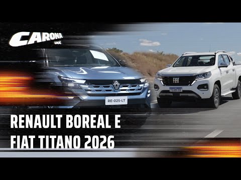 Renault Boreal é revelado e Fiat Titano traz novidades na linha 2026