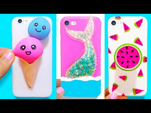 3 DIY STRESS RELIEVER PHONE CASES | Easy & Cute Phone Projects & iPhone Hacks