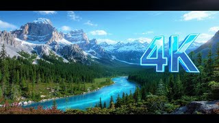 4k Mountain river 10 Hours Relaxing nature sounds No music study sleep #nature4k #relaxingnature #4k