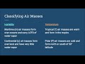 Air Masses and Their Characteristics
