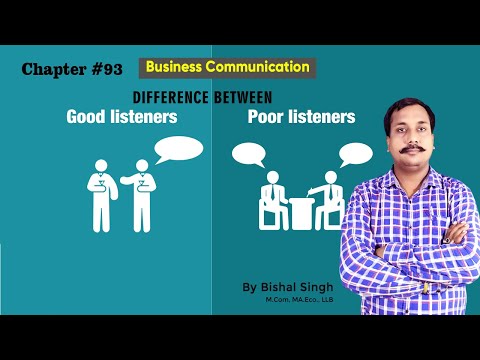 Difference Between Good & Bad Listener - Business Communicat