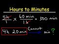 Converting Hours and Minutes