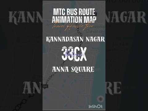 🚌 CHENNAI MTC NEW BUS 🚌 KANNADASAN NAGAR 33CX ANNA SQUARE #electricbuses #chennaibus #northchennai