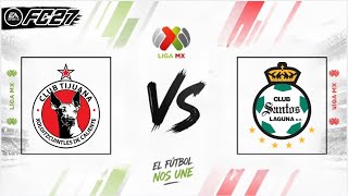 Tijuana vs Santos - Simulación FC27 - Jornada 14 - Liga Mx 2026 