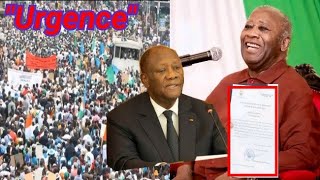 Choc politique! Laurent Gbagbo pose une Doleance a Ouattara des ivoiriens manifestent