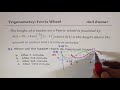 Modeling Ferris Wheel Motion