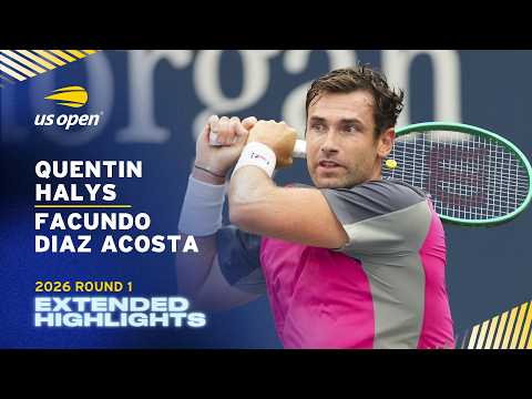 Quentin Halys vs. Facundo Diaz Acosta Extended Highlights | 2026 US Open Round 1
