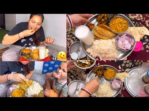 What's In My Thali Today { Episode 1 } | Cooking And Eating Indian Food | Indian Food Recipe