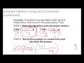 Unit Conversion Concepts and Techniques