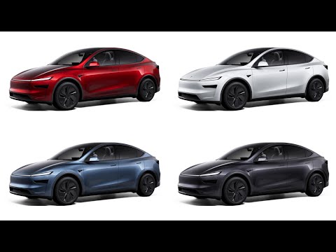 New 2025 Tesla Model Y facelift - COLORS