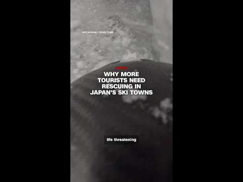 Why more tourists need rescuing in Japan's ski towns