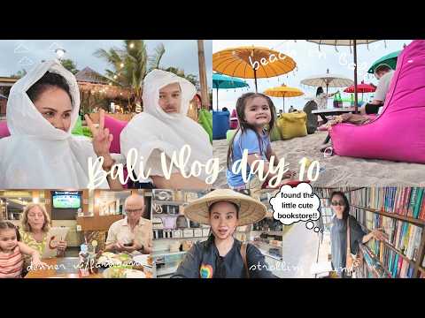 BALI DIARIES 10🇮🇩 RELAXING NA ARAW  AT ALONE TIME IN BALI, CAFE AT BEACH 🌧️ 🐚 🌴