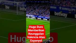 Espanyol 1 vs 2 Valencia. #laliga #espanyol #valencia #futbol #fútbol #shorts