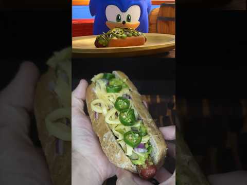 Hot-Dog MarÃtimo, do Sonic Prime! #shorts #shortvideo #hotdog #sonic #cooking