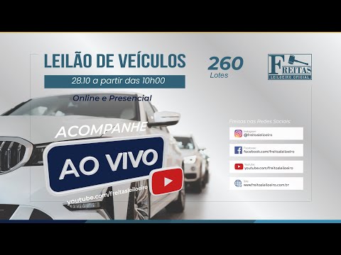 AO VIVO - Leilão Online de Veículos - Freitas Leiloeiro 28/10/2025