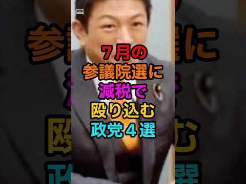 《㊗️125万回再生㊗️》7月の参議院選に減税で殴り込む政党4選#shorts #viralvideo