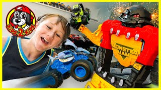 GIVEAWAY 🎁 New 2025 MONSTER JAM SMASH & BASH SMASHBOT Playset (ft. DIGATRON) - Unboxing & Play!