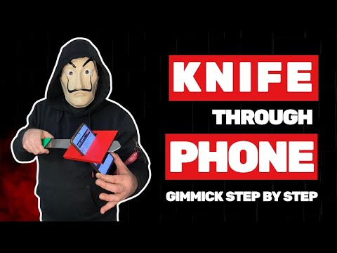 KNIFE THROUGH PHONE 🪄 Gimmick Step by Step