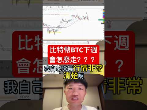比特幣BTC下週會漲會跌？？？ #投資 #高頻交易 #加密貨幣 #trading #比特幣 #crypto #btc #bitcoin #web3 #bitget